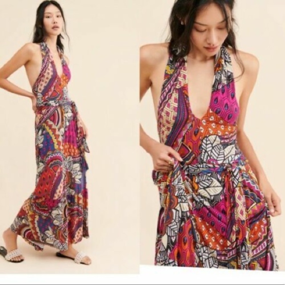Anthropologie Maeve Cynthia Halter Dress - Picture 1 of 16